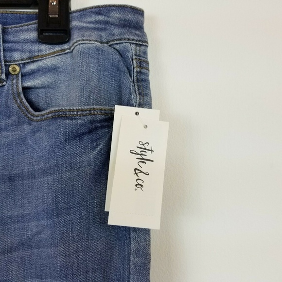 Style & Co 14P Ballard Blue Ankle Jeans 6AS66 - Picture 4 of 5